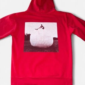 Harry Styles red hoddie